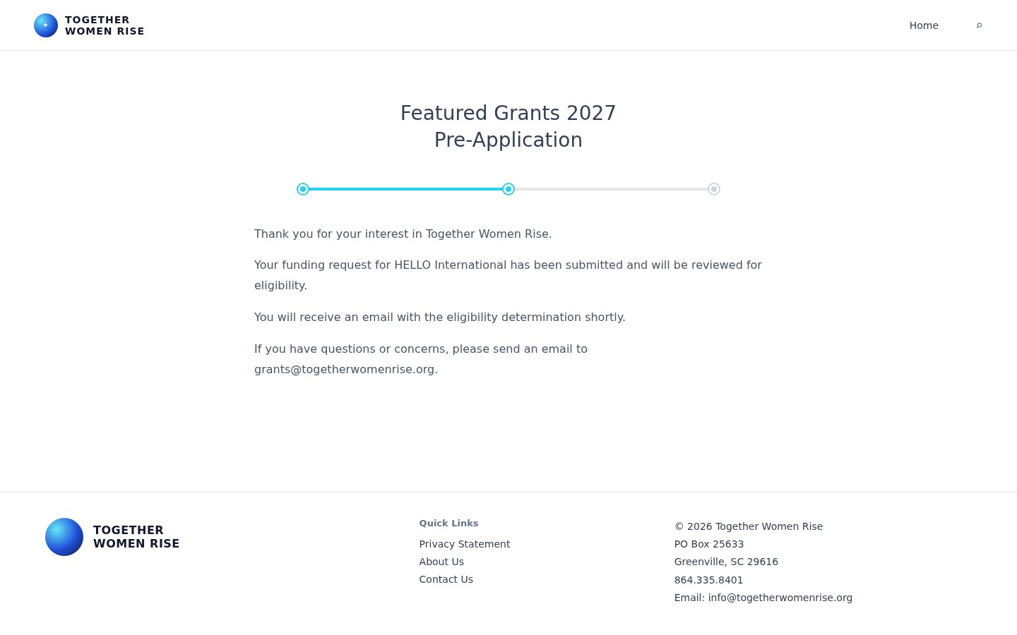 Nonprofit website and grant engine that unlocked $1.8M — Together Women Rise / Rise Community Alliance